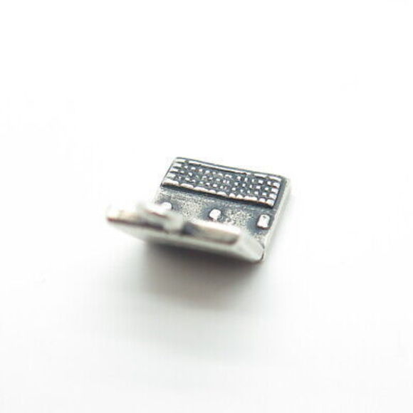 925 Sterling Silver Vintage Cellini Retro Personal Computer Charm Pendant - Picture 6 of 8